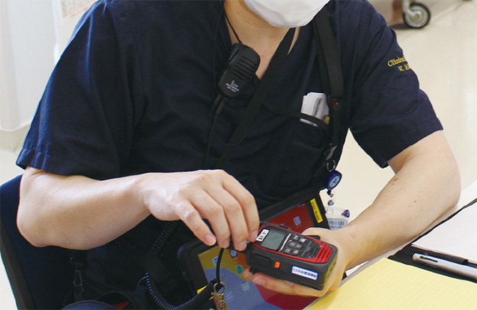 横浜市立市民病院 導入事例 1対多のコミュニケーションができるIP無線機