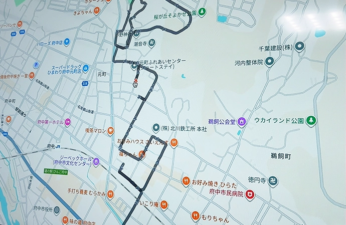 Dr.ライセンス 導入事例 走行軌跡から通過時刻を確認できる