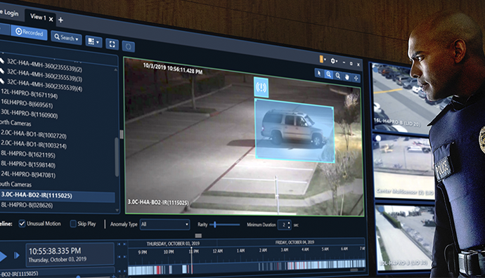 モトローラ AI監視カメラシステム AVIGILON アビジロン AIが車両ナンバーの認識