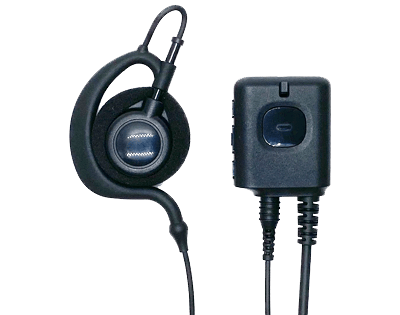 スマホ 無線機 アプリ Buddycom バディコム MKI-P1-4 ボタンコントロールマイク+MKI-E1 耳掛けイヤホンセット