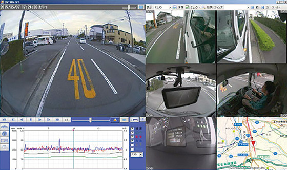 矢崎 DTG7 ドライブレコーダー解析画面