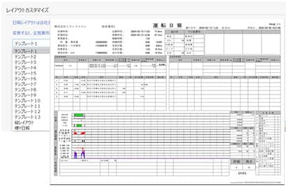 運行支援システム 富士通 ITP-WebService V3 運転日報