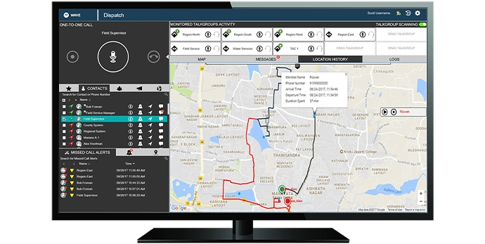 モトローラ IP無線機 TLK110 リアルタイムな位置情報管理